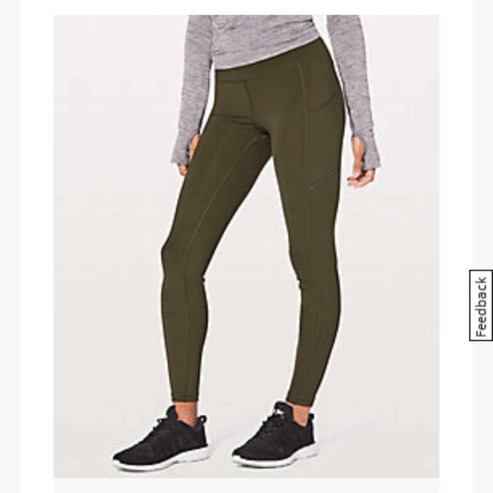 Lululemon Speed Up Tight 28" Dark Olive